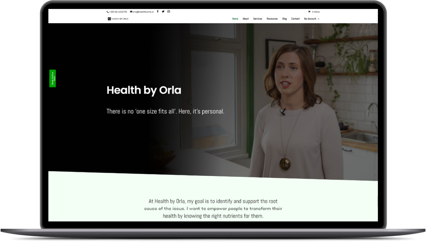 Health by Orla Website Preview
